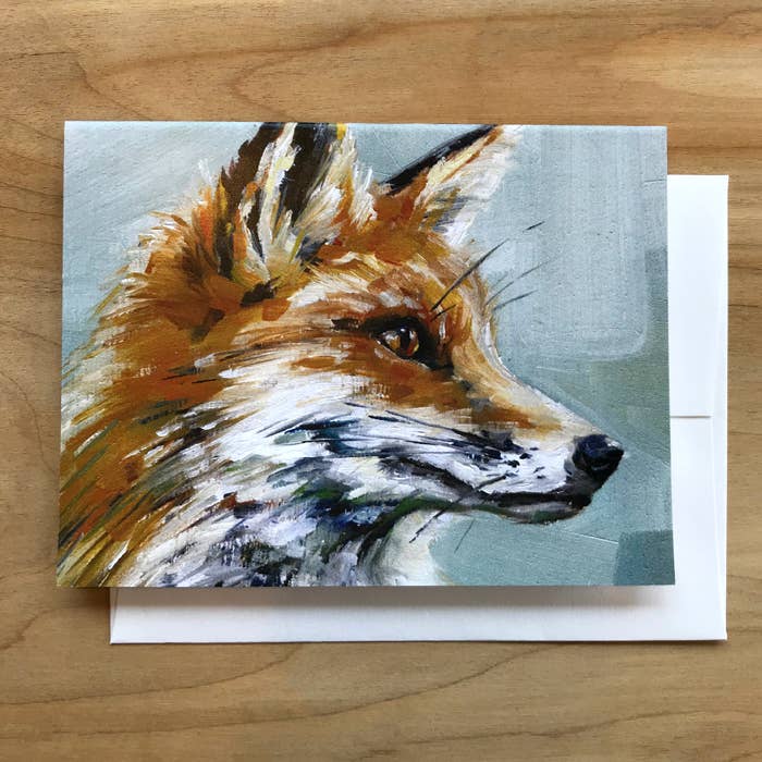 Tarjeta Fox Everyday Blank para venta al por mayor de Art by Alyssa