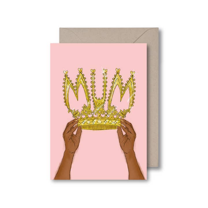 Carte Mum Crown pour la vente par KitsCH Noir