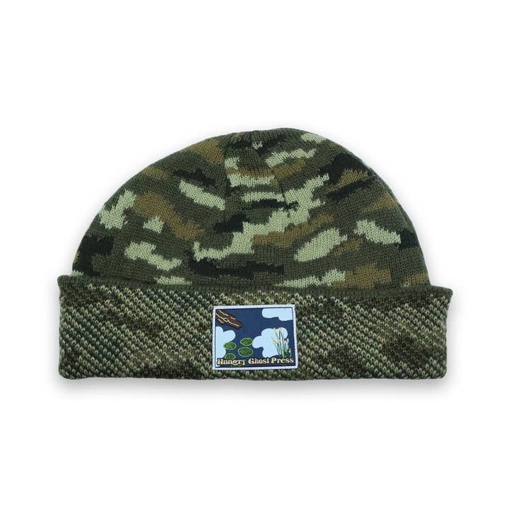 Bonnet Camo Swamp Watchcap pour la vente par Hungry Ghost Press