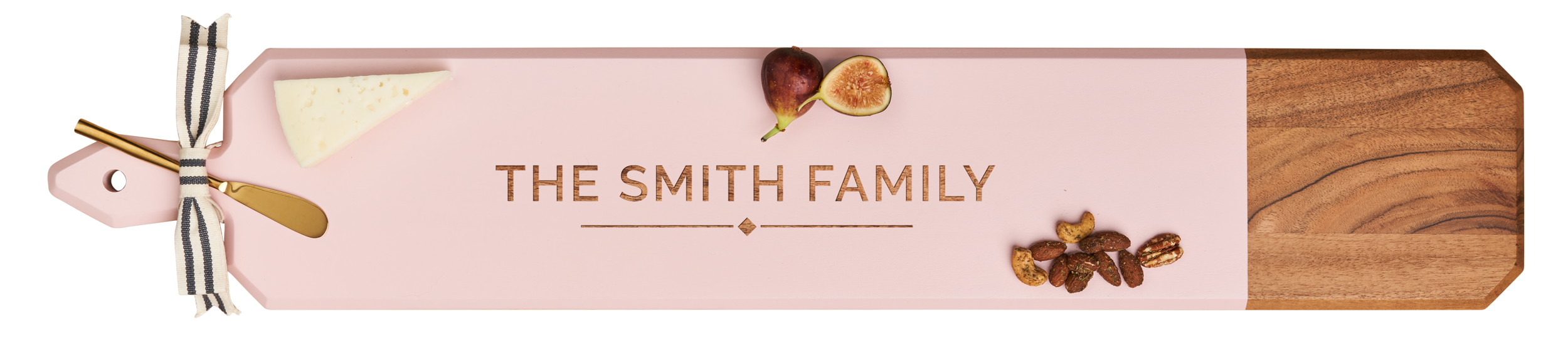 Sophistiplate - Wholesale Cheese Board - Acacia Heirloom Board w/ Handle Skinny | 34 X 6"0