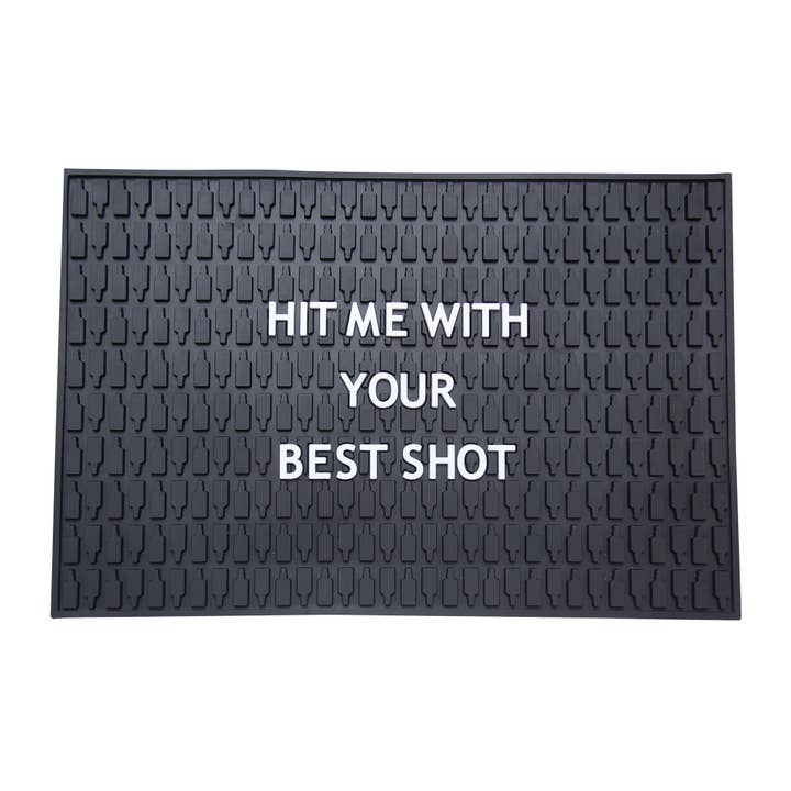 Barrel Down South – Engroshandel Barredskaber – Slå mig med din bedste Shot Bar Mat - Bourbon - Bourbon Bar1