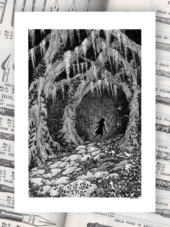 Kom bort - 5x7" tryck för wholesale av Stupid Animal Shop