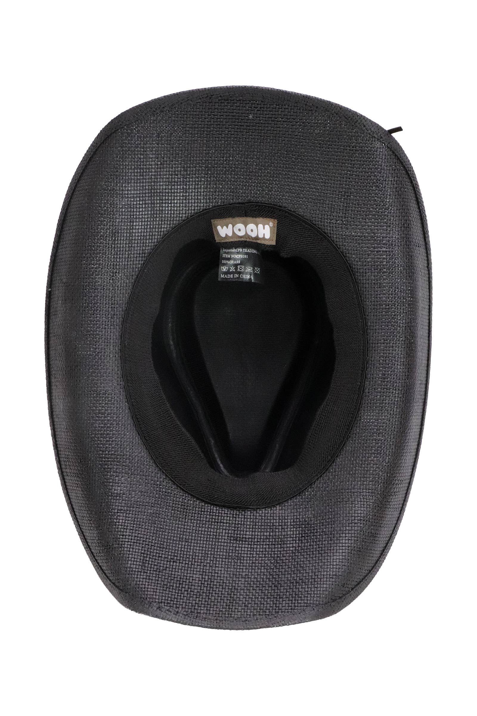 Cap Zone – Engroshandel Cowboyhat - Dame – Bronzeret ravfarvet concho blomsterbælte cowboyhat4