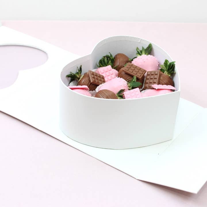 Elegant Design Supply - Wholesale Gift Box - Square Magentic Heart Flower Gift Box7