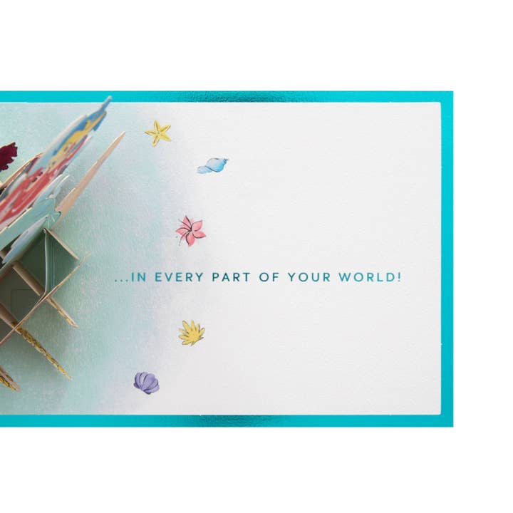 Hallmark – wholesale Birthday card – 3D Pop-Up Disney The Little Mermaid Birthday Card3