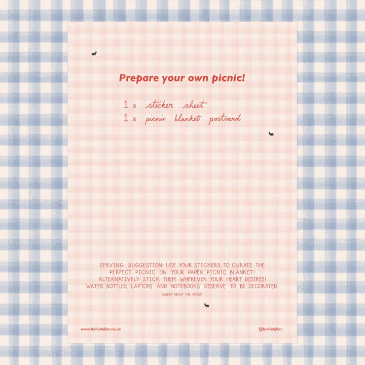 Hollie Fuller - Wholesale Phone & Laptop Stickers - Picnic Sticker Sheet1