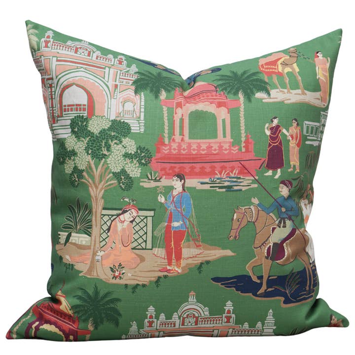 Bara Bazaar in Viridian Pillow for wholesale by Post House