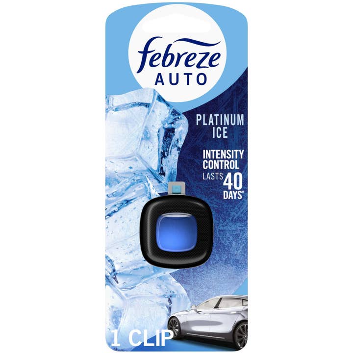 Bam Deals - Vendita all'ingrosso Deodorante per auto - Unisex - Febreze Auto Deodorante per Auto, Clip per Bocchetta d'Aria, Platinum Ice1