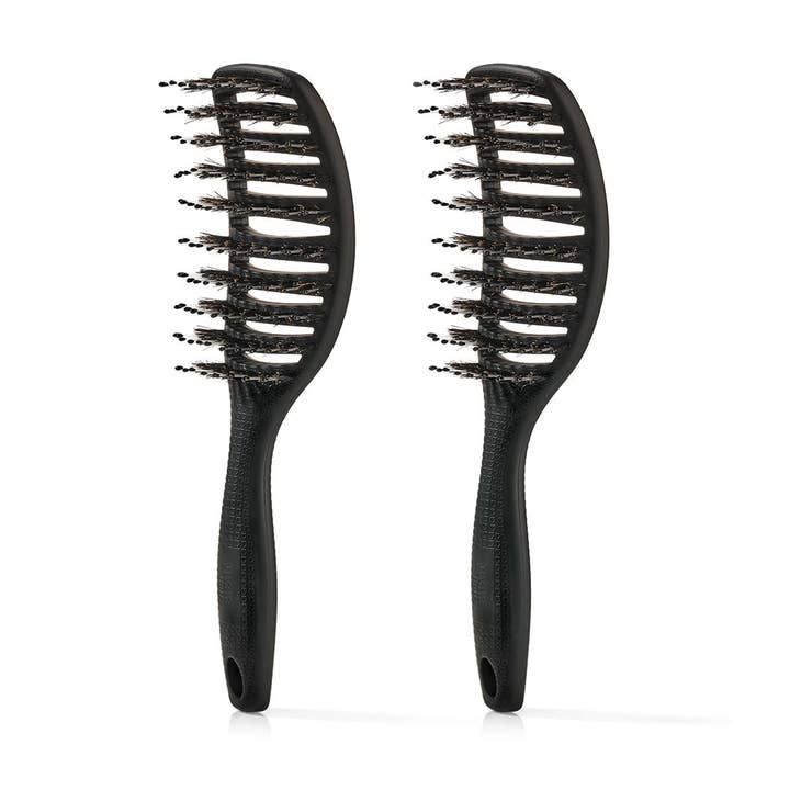 Yuaia Haircare - Vente Peigne/brosse à cheveux - Curvy Brush - Brosse à cheveux avec poils de sanglier9