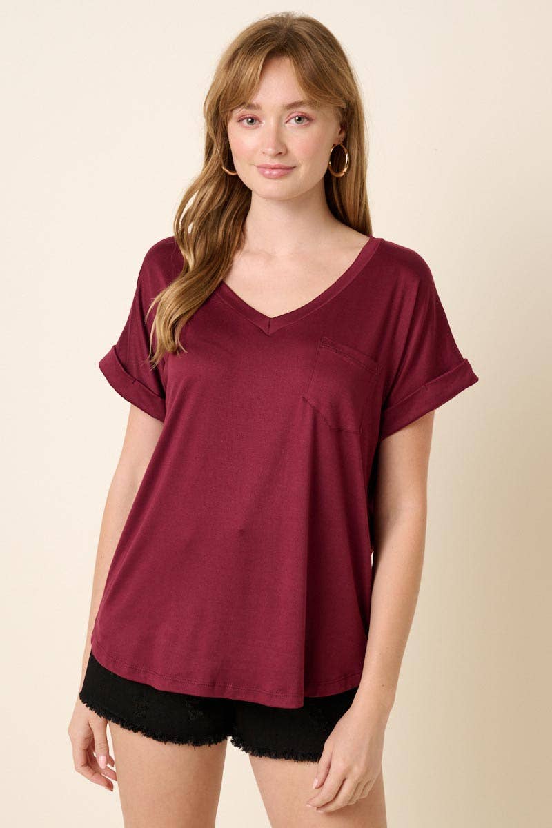 mittoshop – Engroshandel Strikket top - Dame – T9153 - DTY V-HALS MED 1 LOMMEDETALJE DOLMAN STRIKKET TOP57