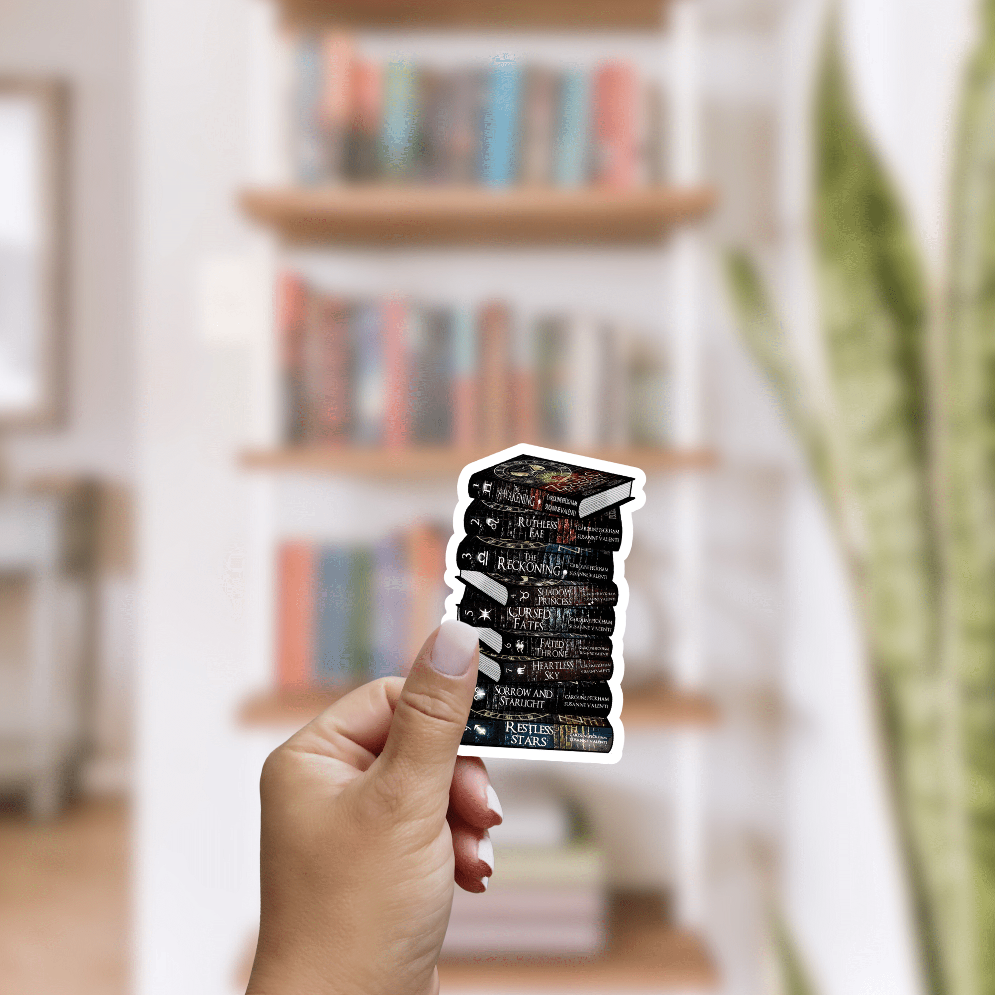 Awfullynerdy.co – wholesale Sticker – Zodiac Academy Bookstack Sticker0