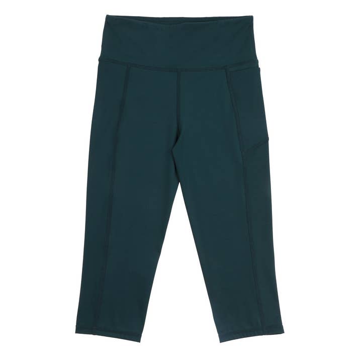 Piger skov grøn 3/4 leggings for engroshandel hos School Active Sports