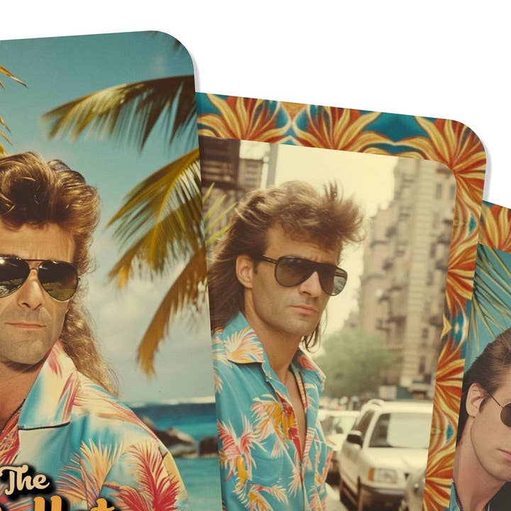 Ibiza Tarot USA - Wholesale Tarot Cards - The Mullet Mindset - 80's Oracle Cards - 22 Cards - Novelty Gift4