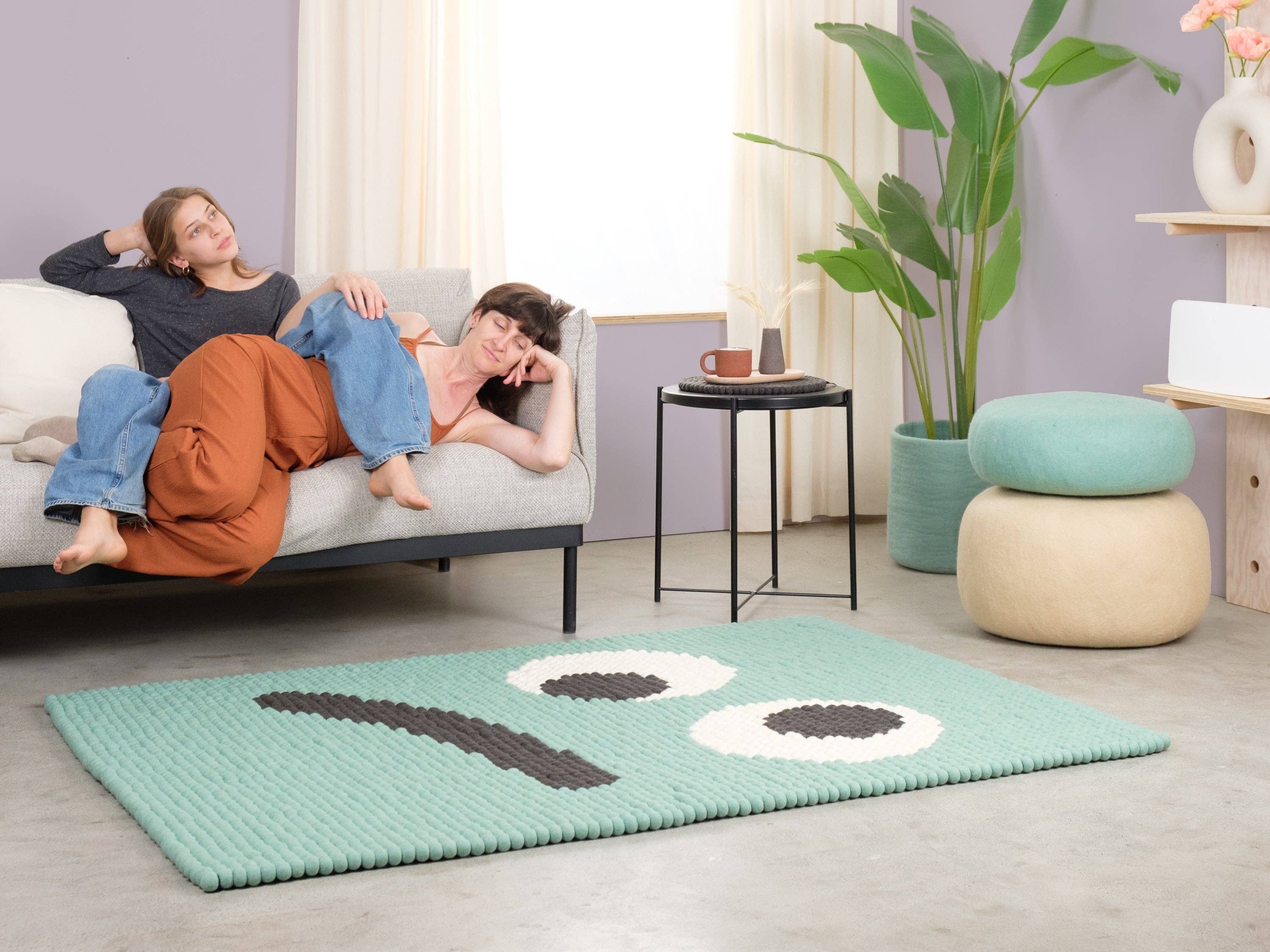 myfelt - Wholesale Area Rug - Kids & Baby - Heinz Felt Ball Rug Rectangular 100% Wool3