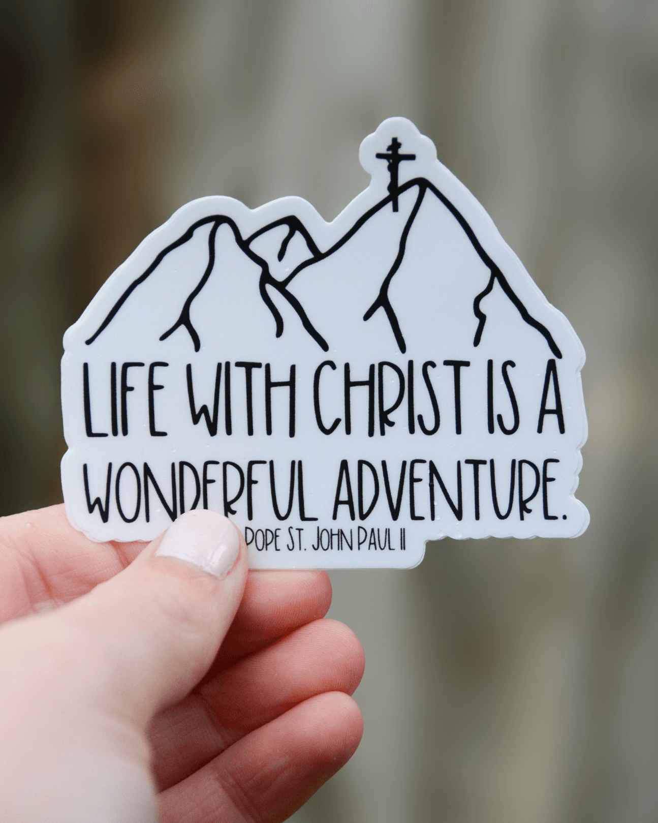 Saint Clare and Francis - Wholesale Sticker - Life With Christ Sticker - MANUSCRIPT0