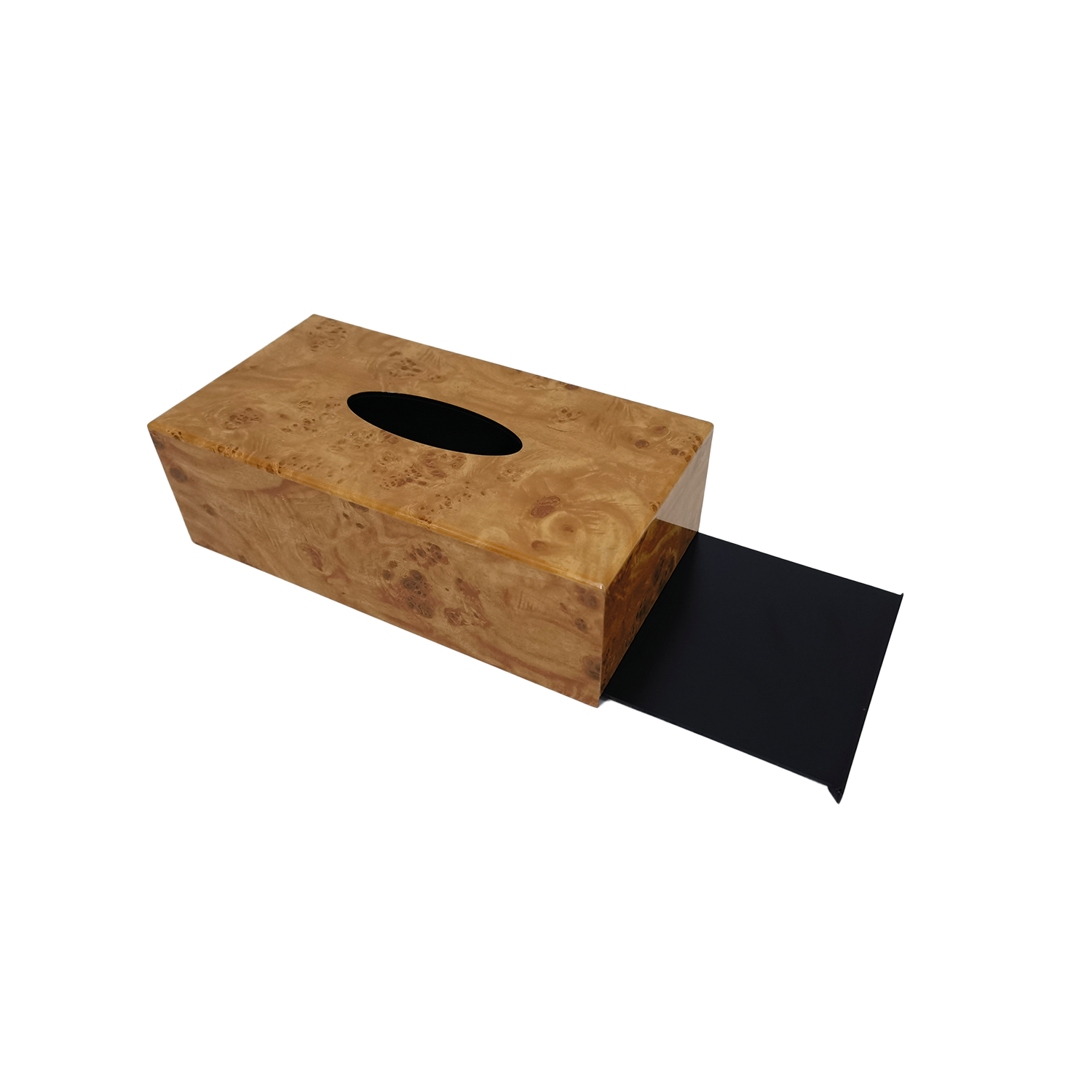 Opjet Paris - Wholesale Tissue Box - Elm burl workshop-style tissue box L25 W13 H8cm1