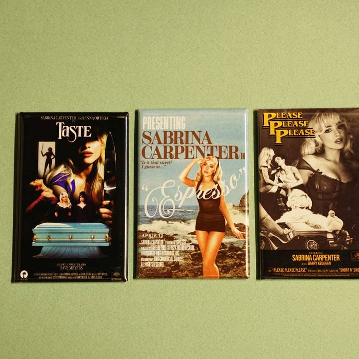 Square Mags - Wholesale Magnet - Sabrina Carpenter Mini Poster Magnets1