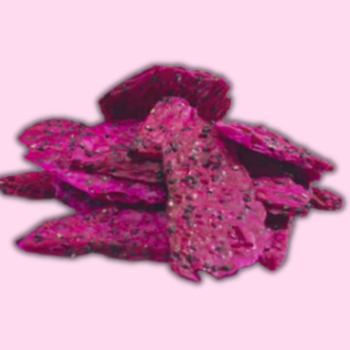 Yammy - Wholesale Dried/Dehydrated Fruit - Dried Dragon Fruit Chips Sharing Pack: Gluten Free, Vegan