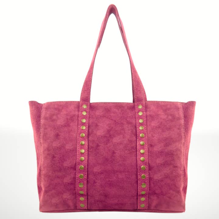 ITALIAN'S LEATHER - Wholesale Tote Bag - Women's - Celina Suede Leather Tote Bag 2207125
