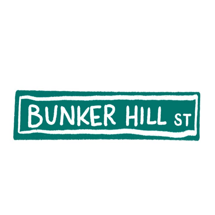 Bunker Hill-gatuskylt för wholesale av Tiny Ink Boston