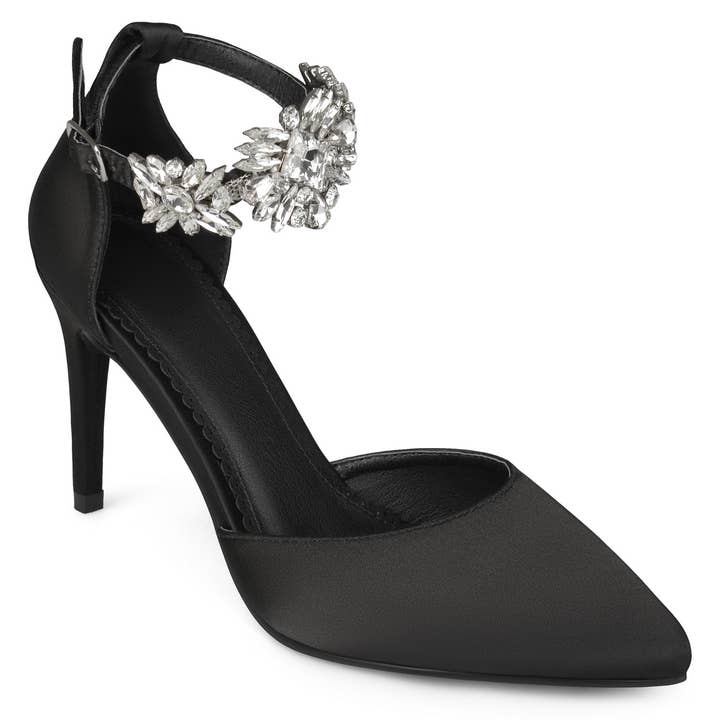 Journee - Wholesale High Heels - Women's - Loxley D'Orsay Stiletto Heels In Satin