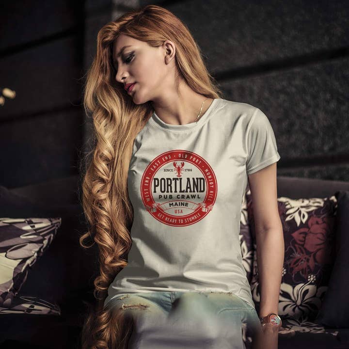 RetroPlanet - Wholesale Screen printed t-shirt – unisex - Portland Pub Crawl Lobster Round Adult Unisex S-2X T-Shirt7