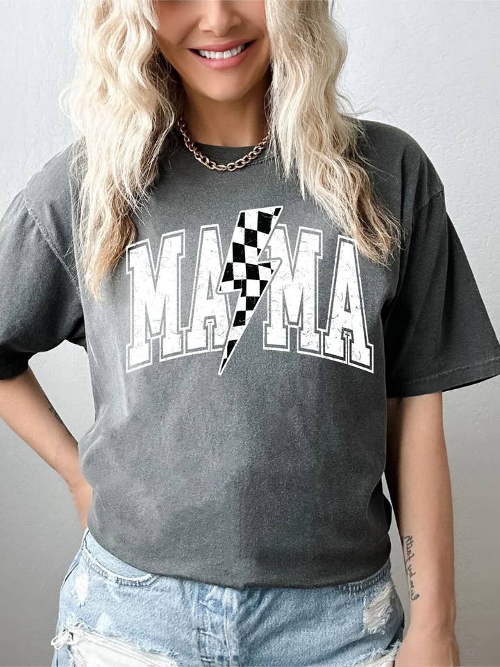 VINTAGE MAMA BOXY CROPPED TEE for wholesale by Nathanael + Co.
