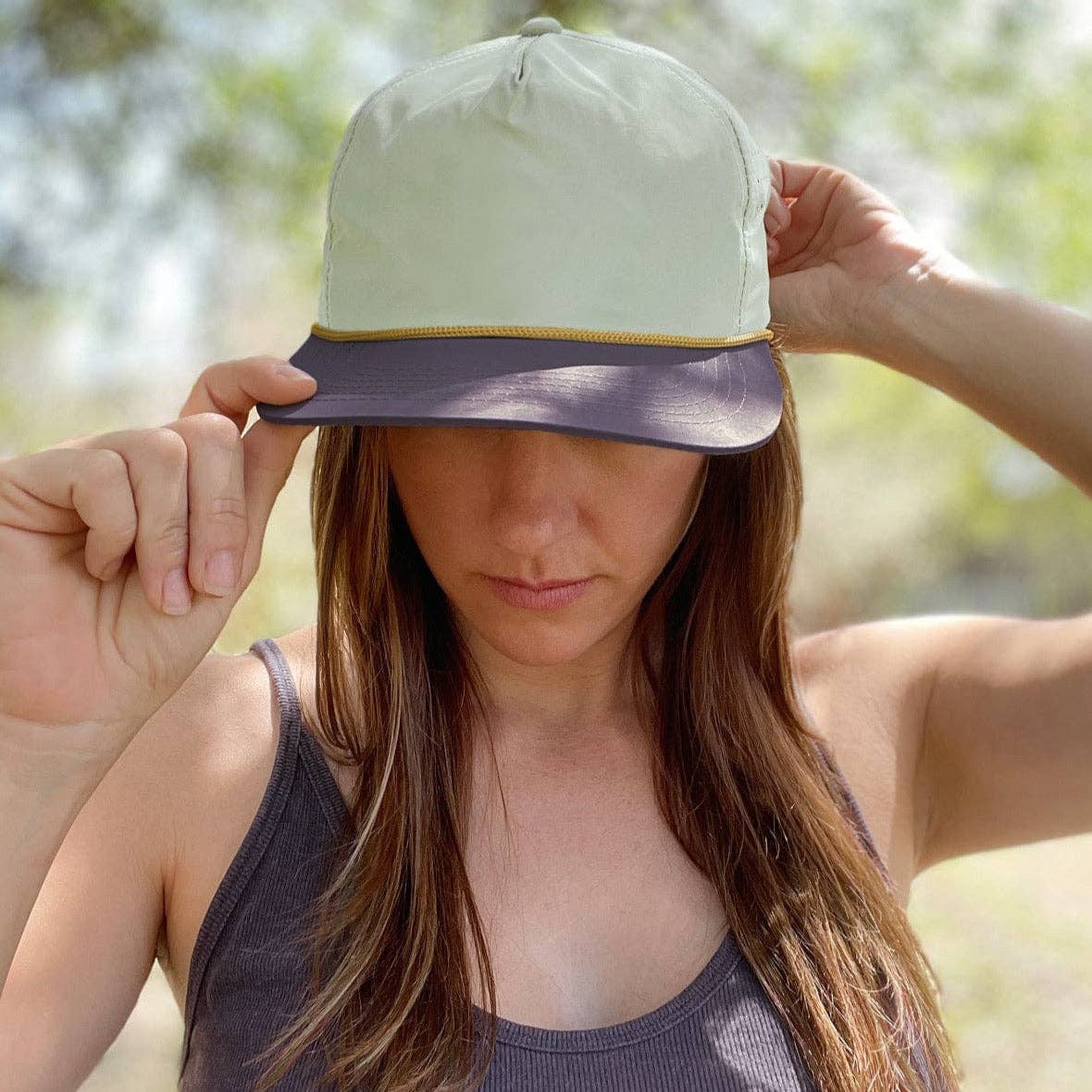 Wild Bills Blanks - Wholesale Flat Brim Cap - Unisex - RIVER | Aloe & Purple3