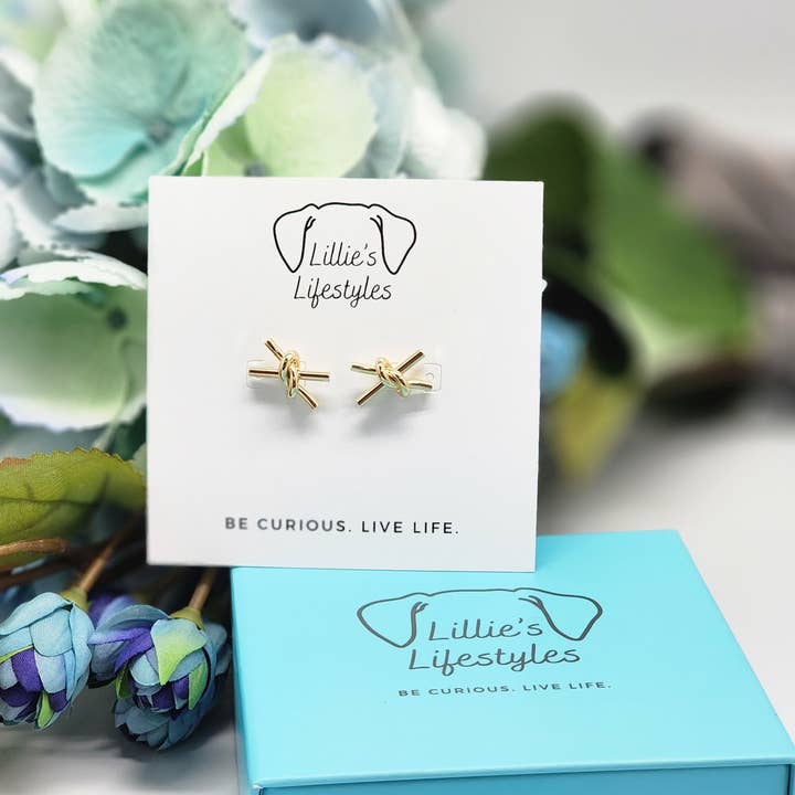 Knot Stud Earrings for wholesale by Lillie's Lifestyles