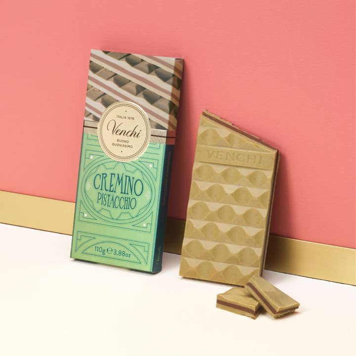 Venchi - Wholesale Chocolate Bar - Pistachio Cremino Layered Chocolate Bar - Italian Chocolate7