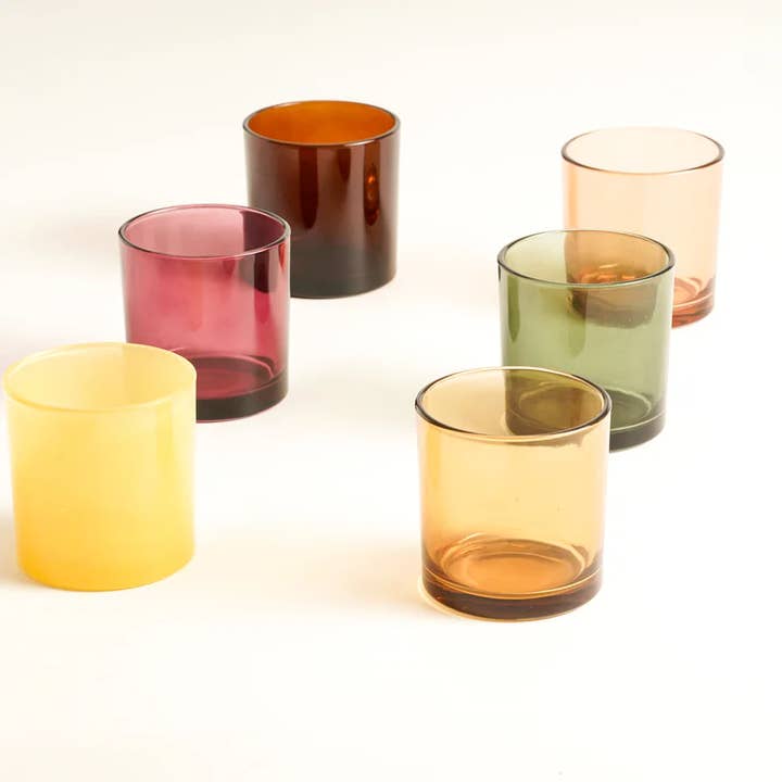 General Wax - Candle Making Supplies - Wholesale Candle holder - 9.5 oz Monticiano Perfectly Fall Kit - Candle Making Glass2