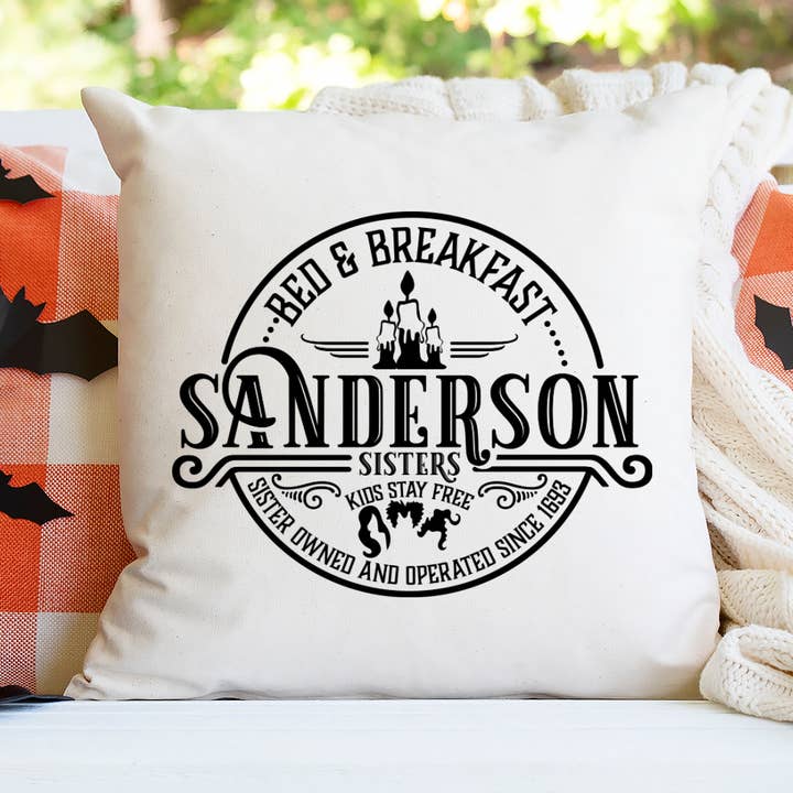 Funda de almohada de Halloween Sanderson Sisters para venta al por mayor de Love You a Latte Shop