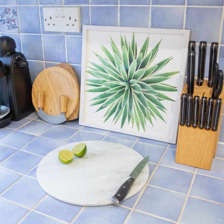 Rinkit Ltd - Vendita all'ingrosso Taglieri - Tagliere Rotondo in Marmo - 30 cm2