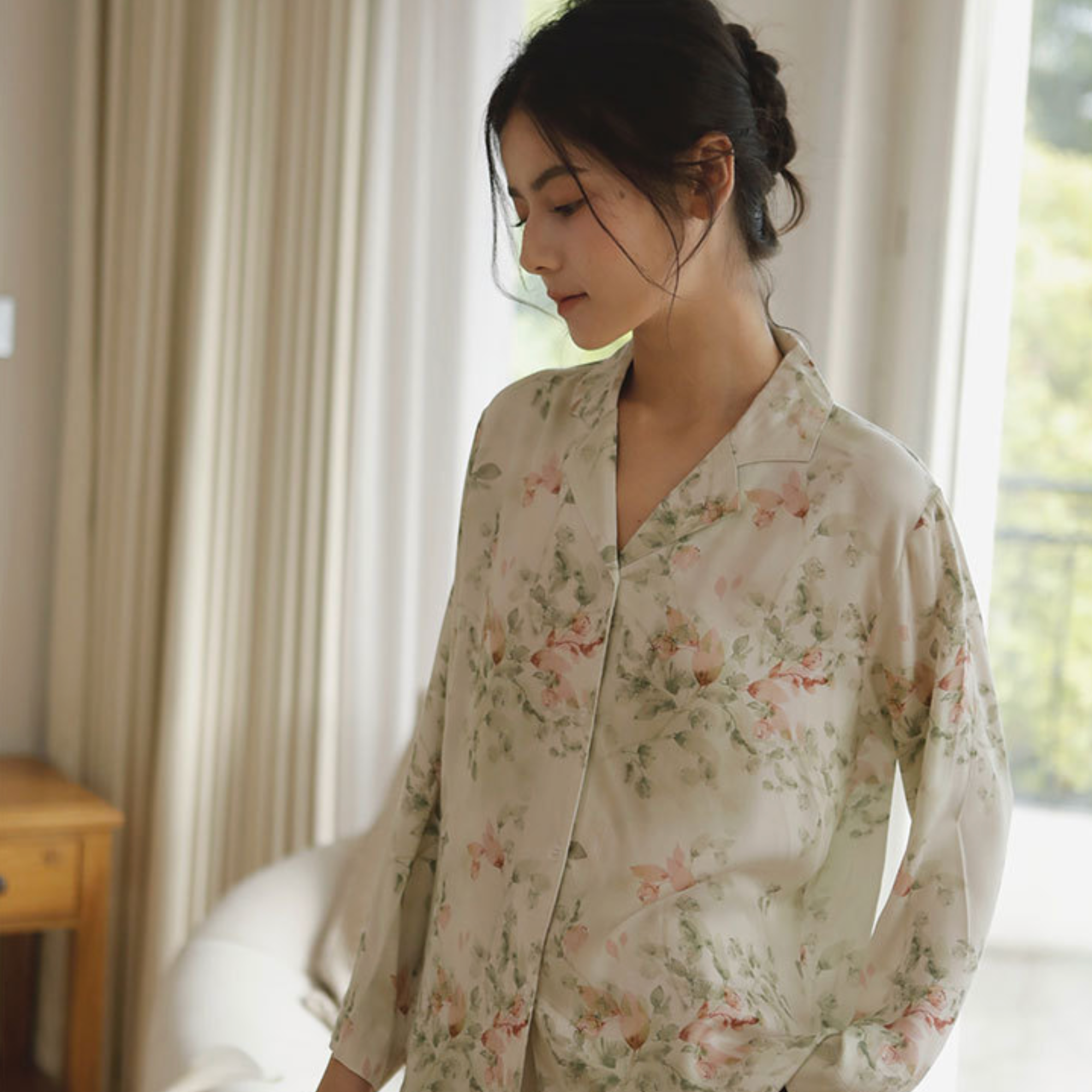 DrifWoo - Wholesale Sleepwear Set - Women's - Floral Long Sleeve Pajama Set – Soft & Breathable7