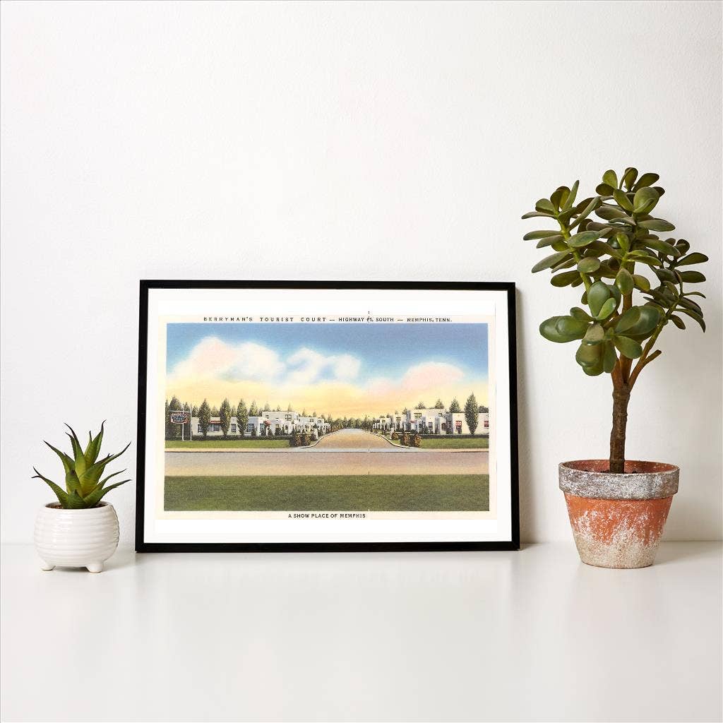 Found Image Press - Wholesale Art Print - Art Print TN-258 Berryman's Tourist Court, Memphis1
