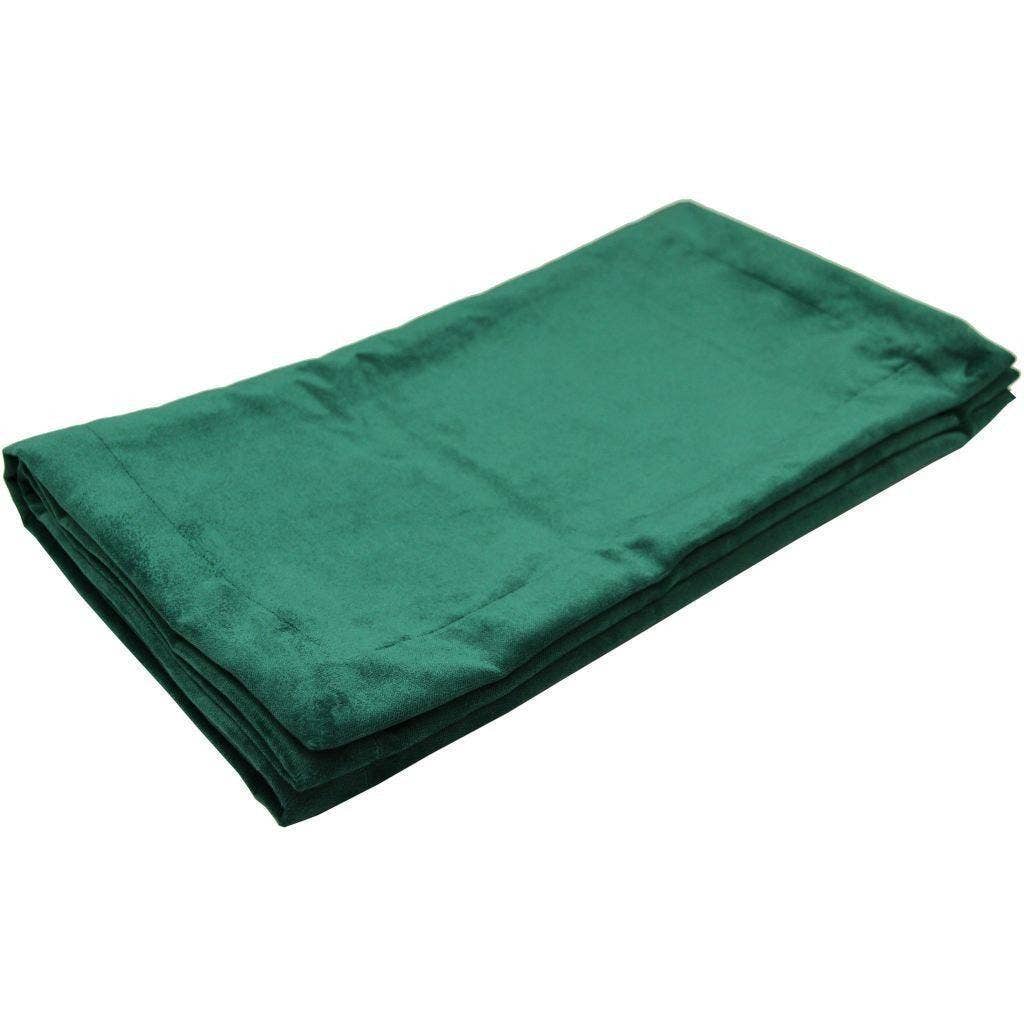 Mcalister textiles - Wholesale Table Runner - Matt Emerald Green Velvet Table Runner2
