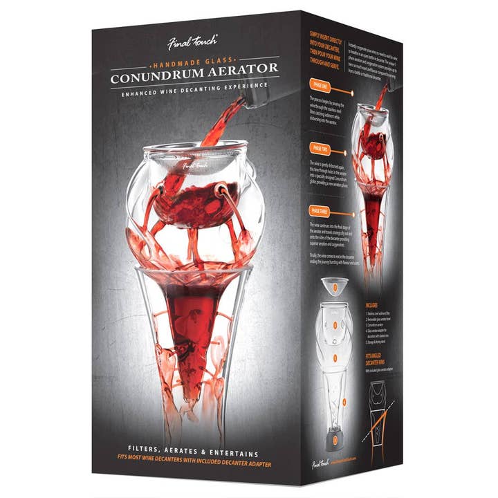 Final Touch Conundrum Aerator voor wijnkaraffen voor wholesale door Original Products UK/EU