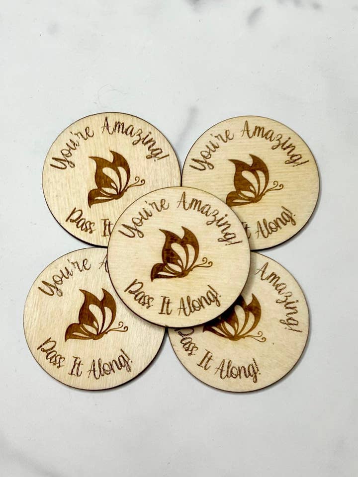 Fichas de bondad, compártelo con amabilidad, fichas de bolsillo, acto de bondad aleatorio, sé amable, amabilidad, actos de bondad, palabras de amabilidad para venta al por mayor de Jameson Dezigns