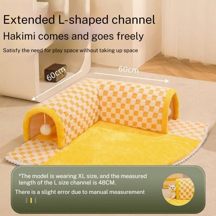 Toby Supply - Wholesale Pet Bed - Cat - 4-Season Cat Tunnel Bed, Removable, Secure & Cozy_CWMM7043