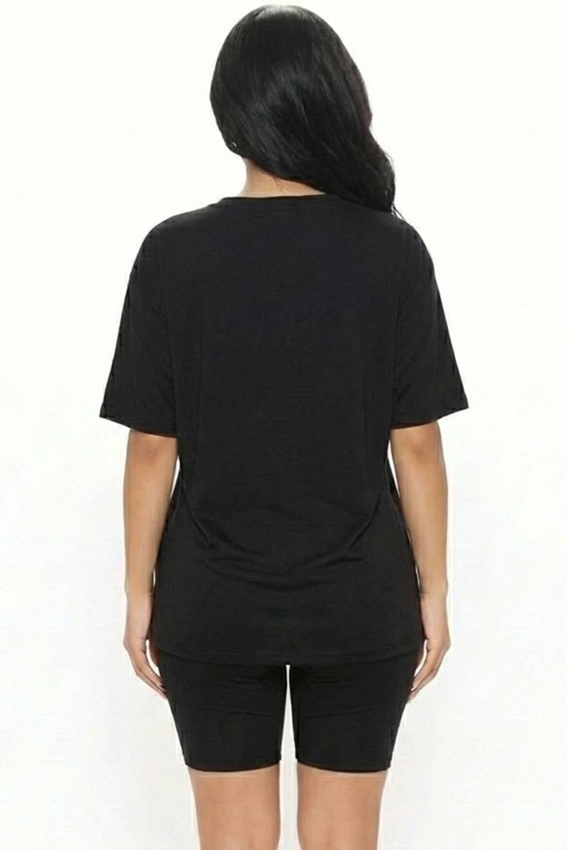 CAPELLA APPAREL - Wholesale Activewear Set - Women's - Loose Fit Top & Bike Shorts Set2