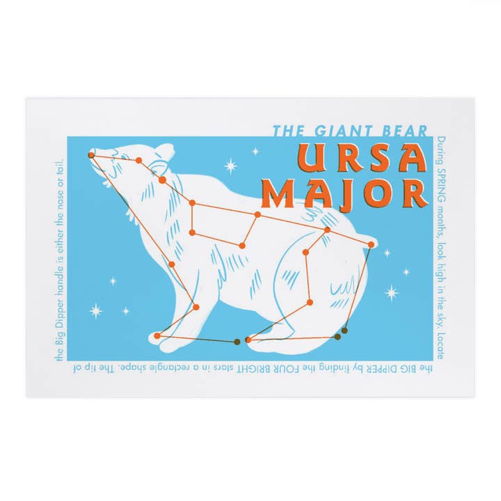 PREMIUM POSTCARDS Drawings in the Stars, Ursa Major for wholesale by Lantern Press