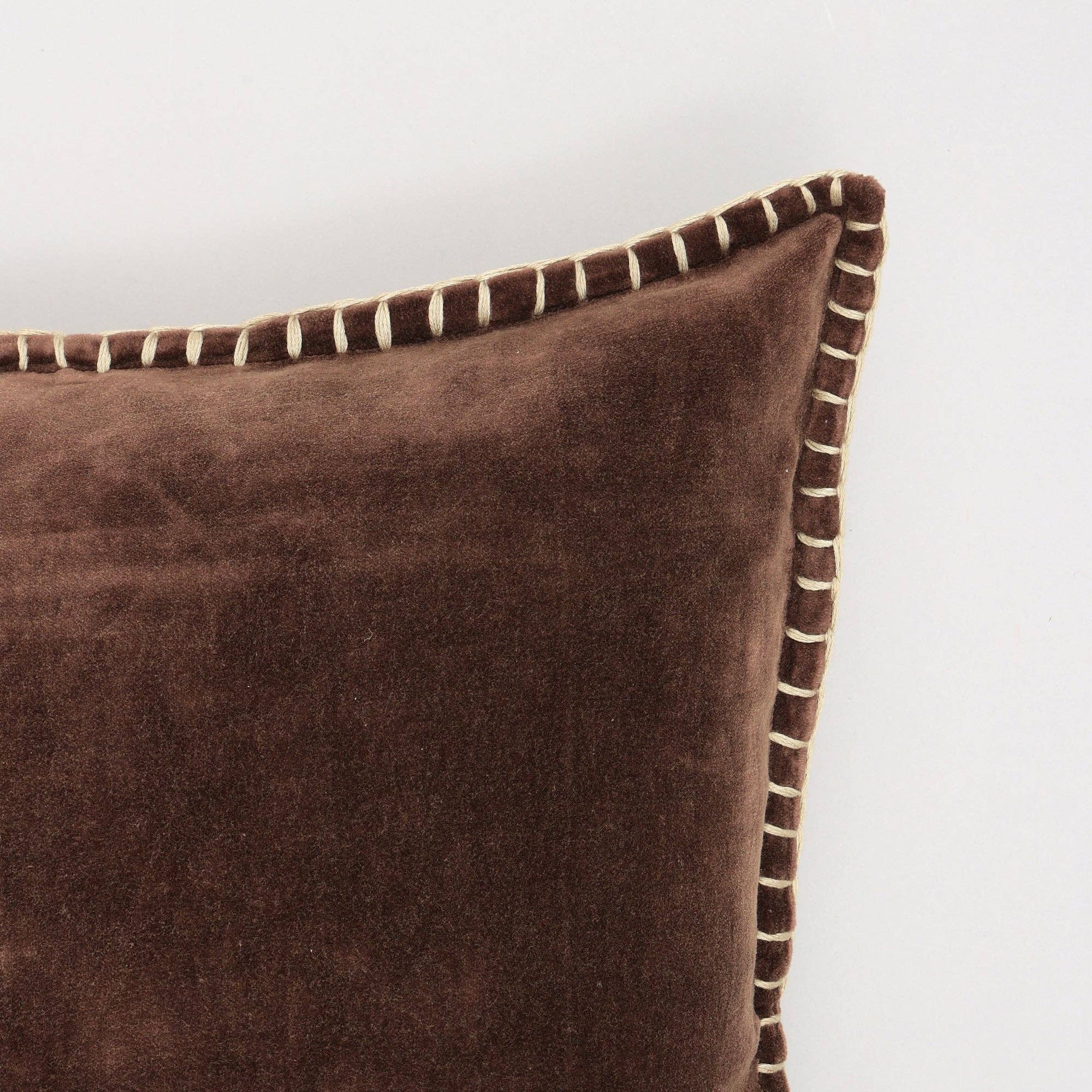 ExpoBazaar - Wholesale Throw/Decorative Pillow - Throw Pillow | Cotton Velvet with Handstitched Edges 18X18"11