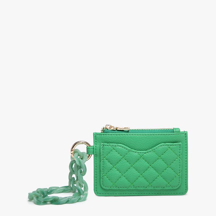Jen & Co. - Wholesale Wallet - Women's - WL2368 Rhodes Quilted Wallet w/ Chain Bangle