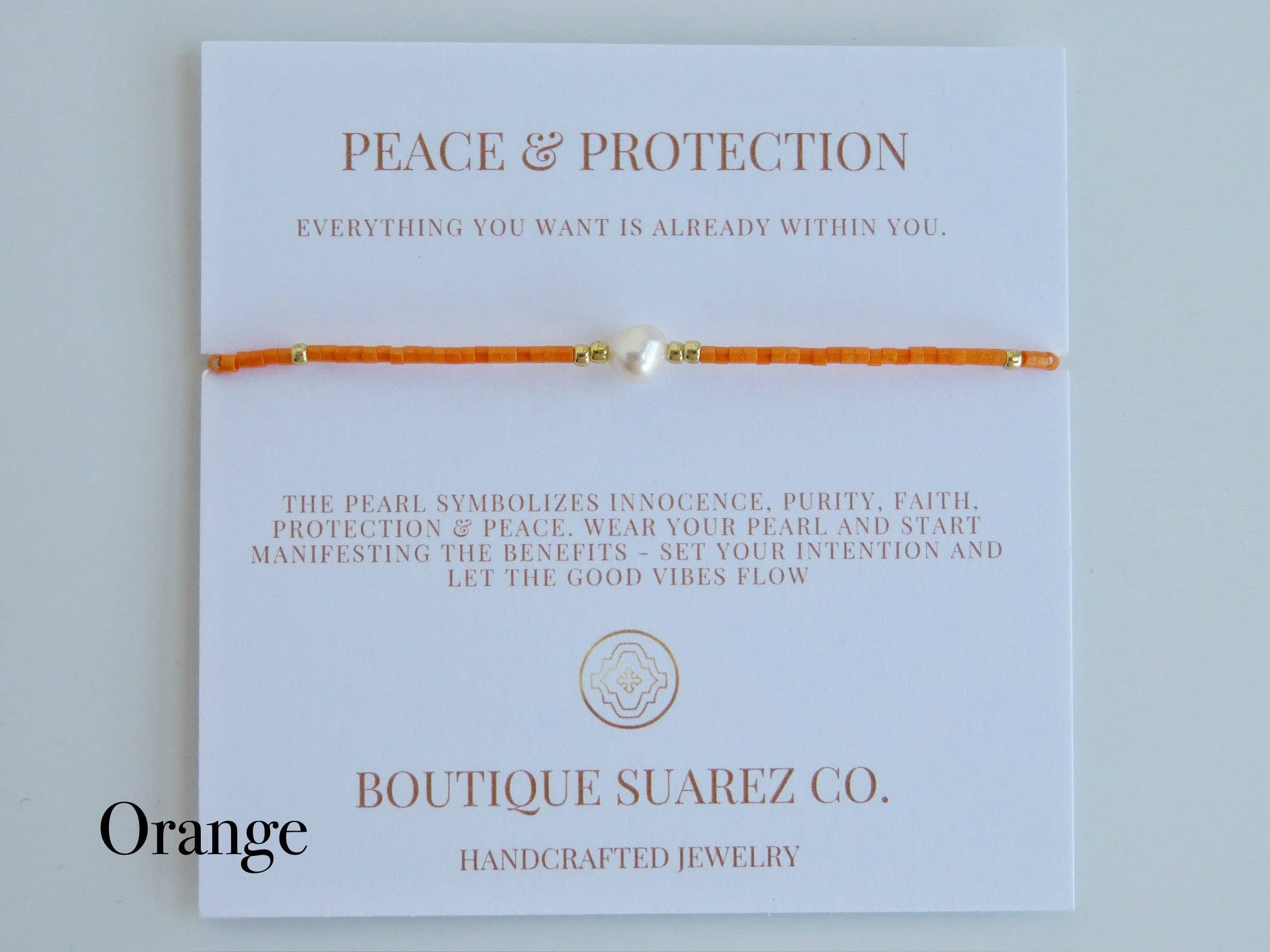 Boutique Suarez Co. - Wholesale Beaded Bracelet - Manifest Peace - Pearl Bracelet13