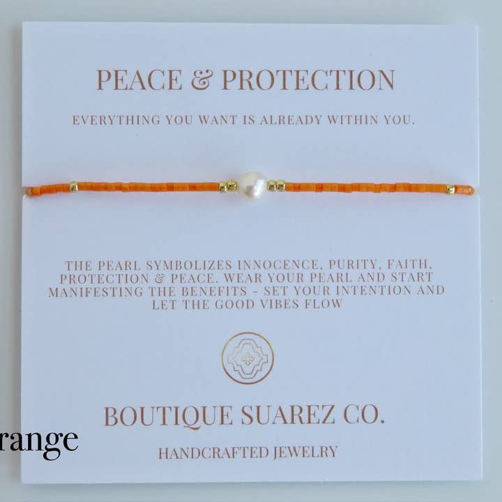 Boutique Suarez Co. - Wholesale Beaded Bracelet - Manifest Peace - Pearl Bracelet13