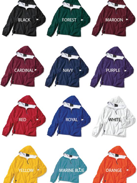 Simply Sisters - Wholesale Raincoat - Women's - Sorority Rain Jacket by Charles River (Medium)