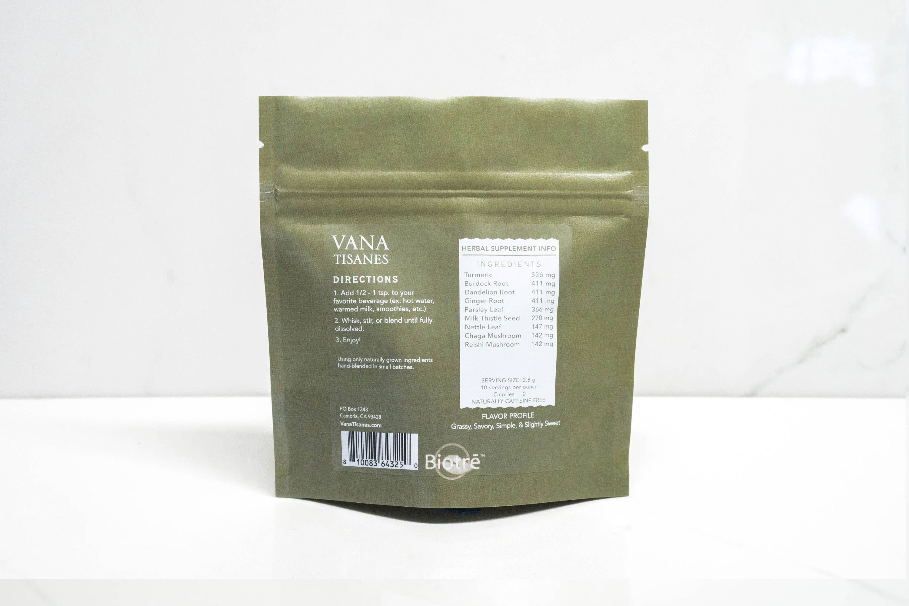Vana Tisanes - Vente Poudres protéinées/superaliments - Detox | Poudre fine de plantes et de champignons3