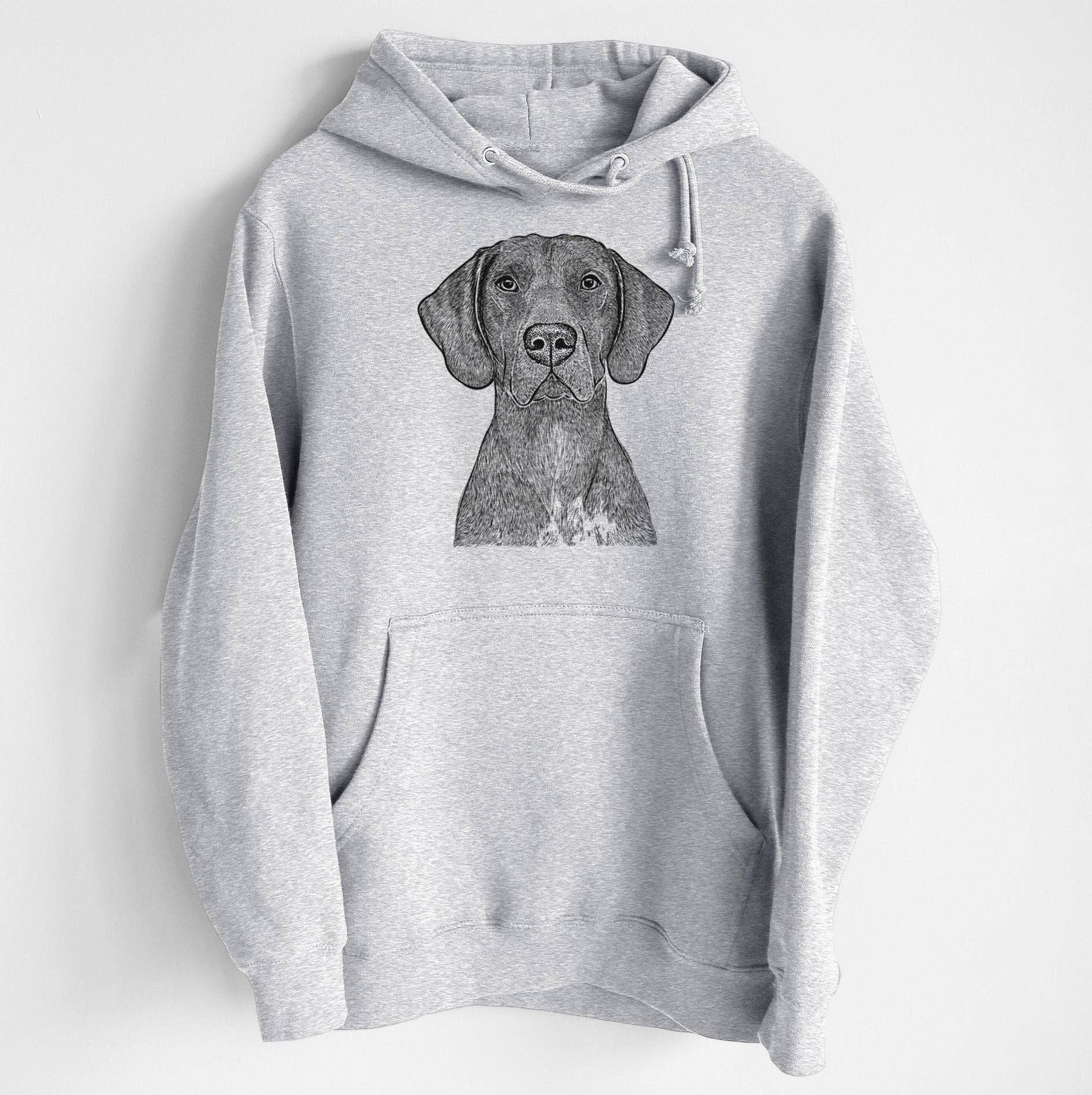 Inkopious - Wholesale Hoodie - Unisex - Lucifer the German Shorthaired Pointer- Heavyweight Fleece Hoodie0