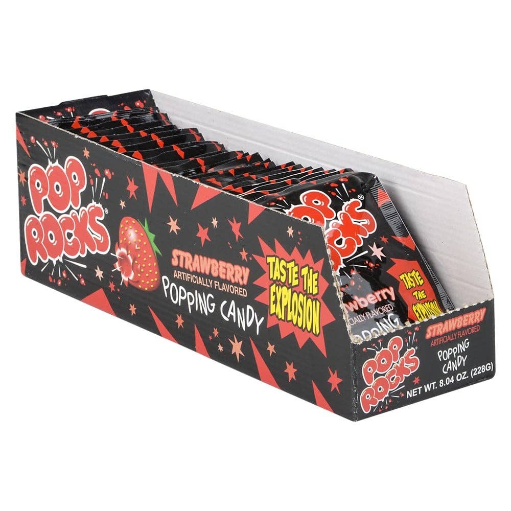 La Luna Bella - Toys - Wholesale Hard Candy - POP ROCKS STRAWBERRY 24PCS/DISPLAY - LLB Candy2