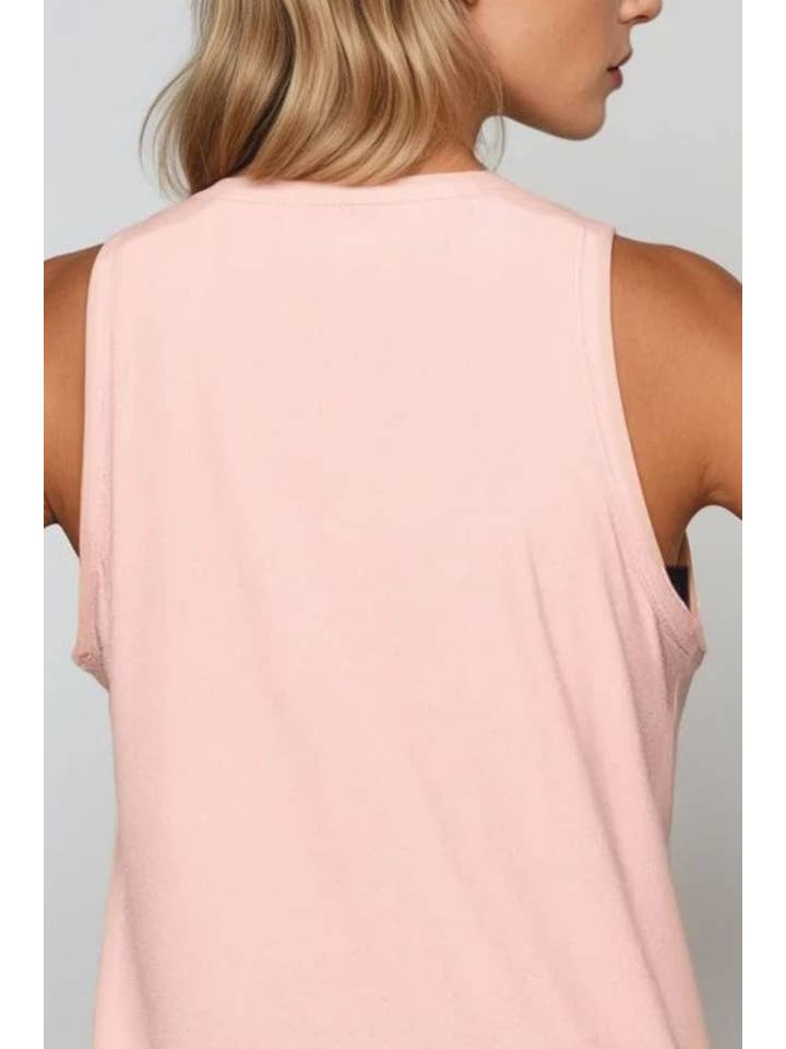 Relaxed Studio Tank Vest Soft Peach for wholesale on Faire3